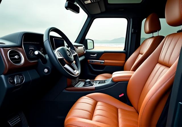 Mercedes G-Klasse Innenraum mit gestepptem Nappaleder